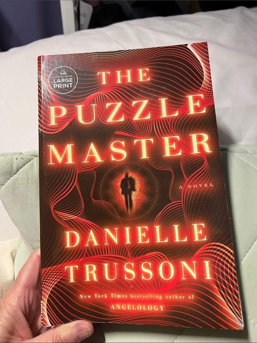 The Puzzle Master by Danielle Trussoni - Red & Black Large Print Novel